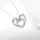 For Granddaughter - Always Keep Me in Your Heart for You are Always in Mine Two hearts Infinity Necklace