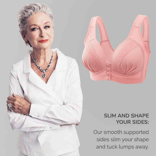 🔥BUY 1 GET 2 FREE(Please add 3 pcs to cart)🔥2024 Front Button Breathable Skin-Friendly Cotton Bra