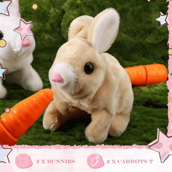 🎁Easter Promotion——🐇Plush Electric White Rabbit🐇